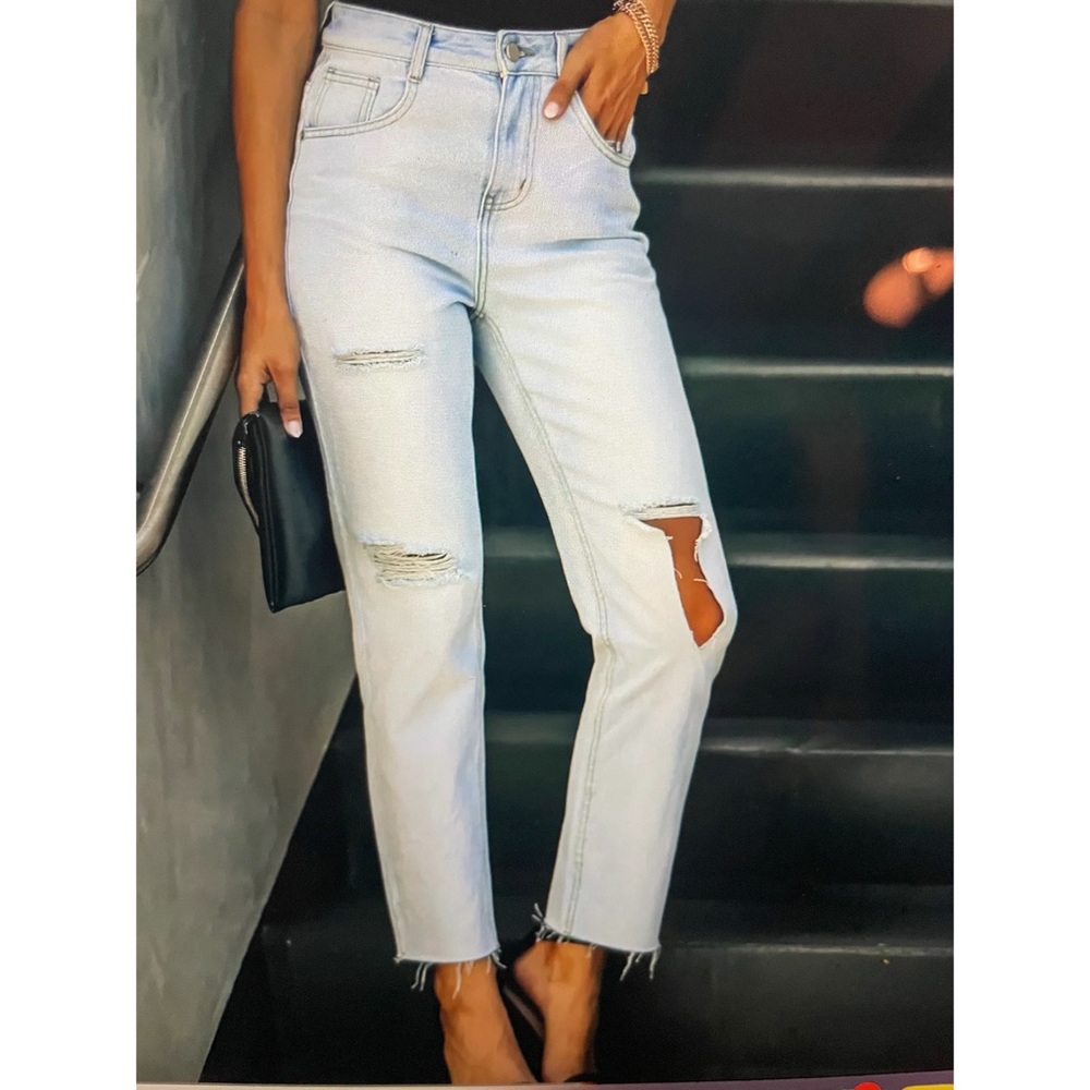 Vici Colin High Rise Distressed denim size 27